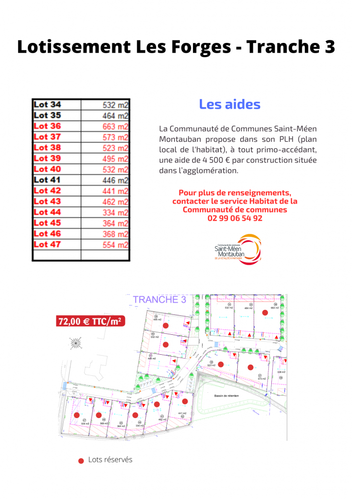 Lots réservés 1 Commune de Quédillac