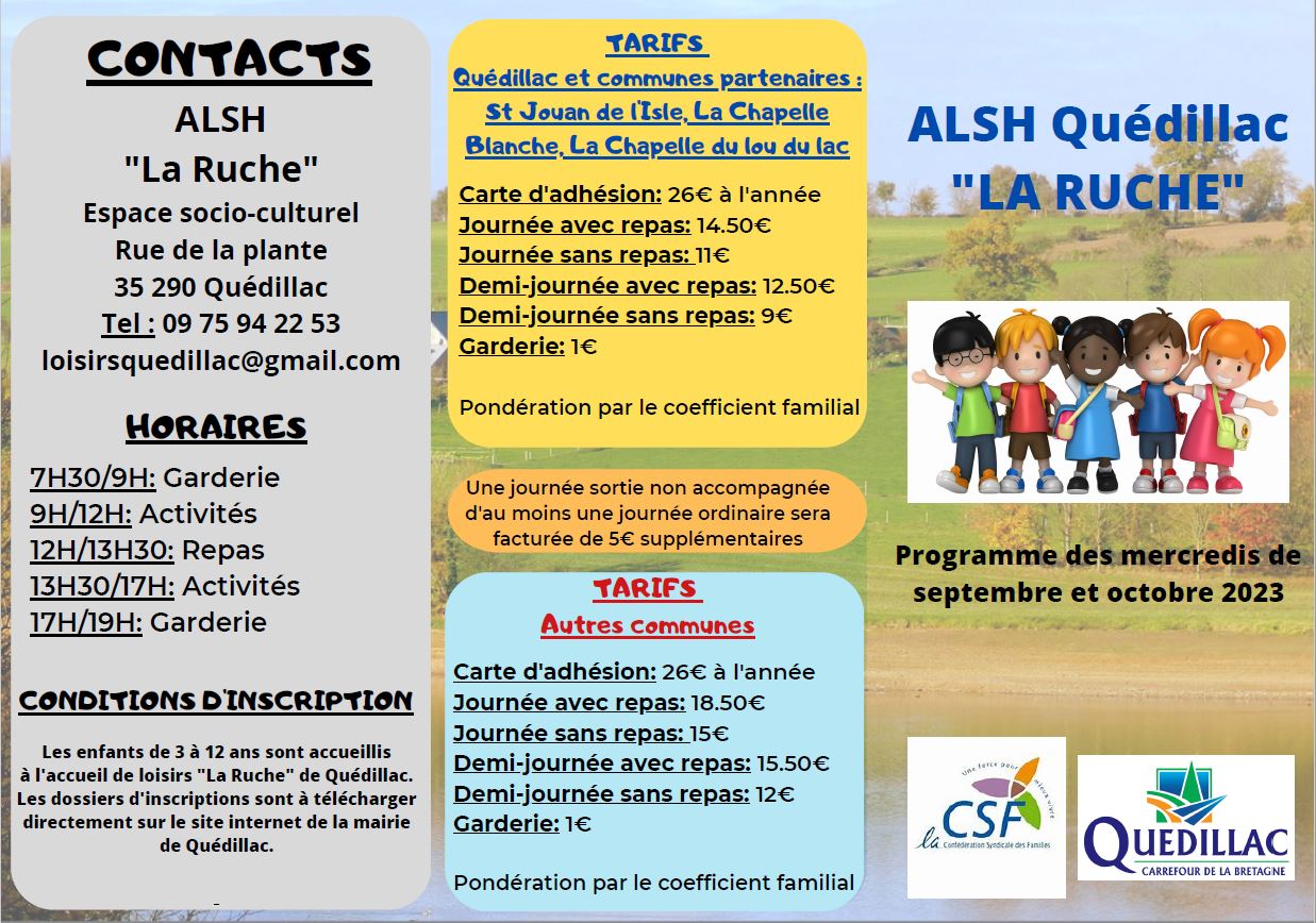 Programme Septembre Octobre Commune De Qu Dillac